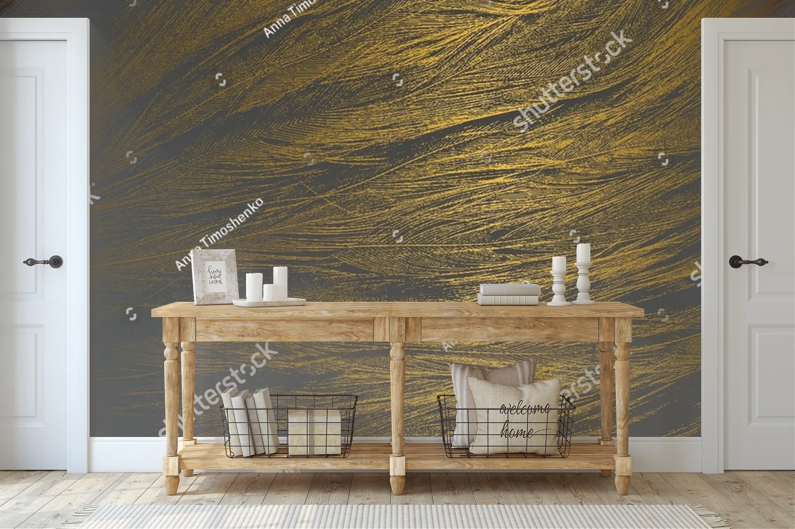 Ekskluzywny metaliczny gradient w odcieniach czerni i złota