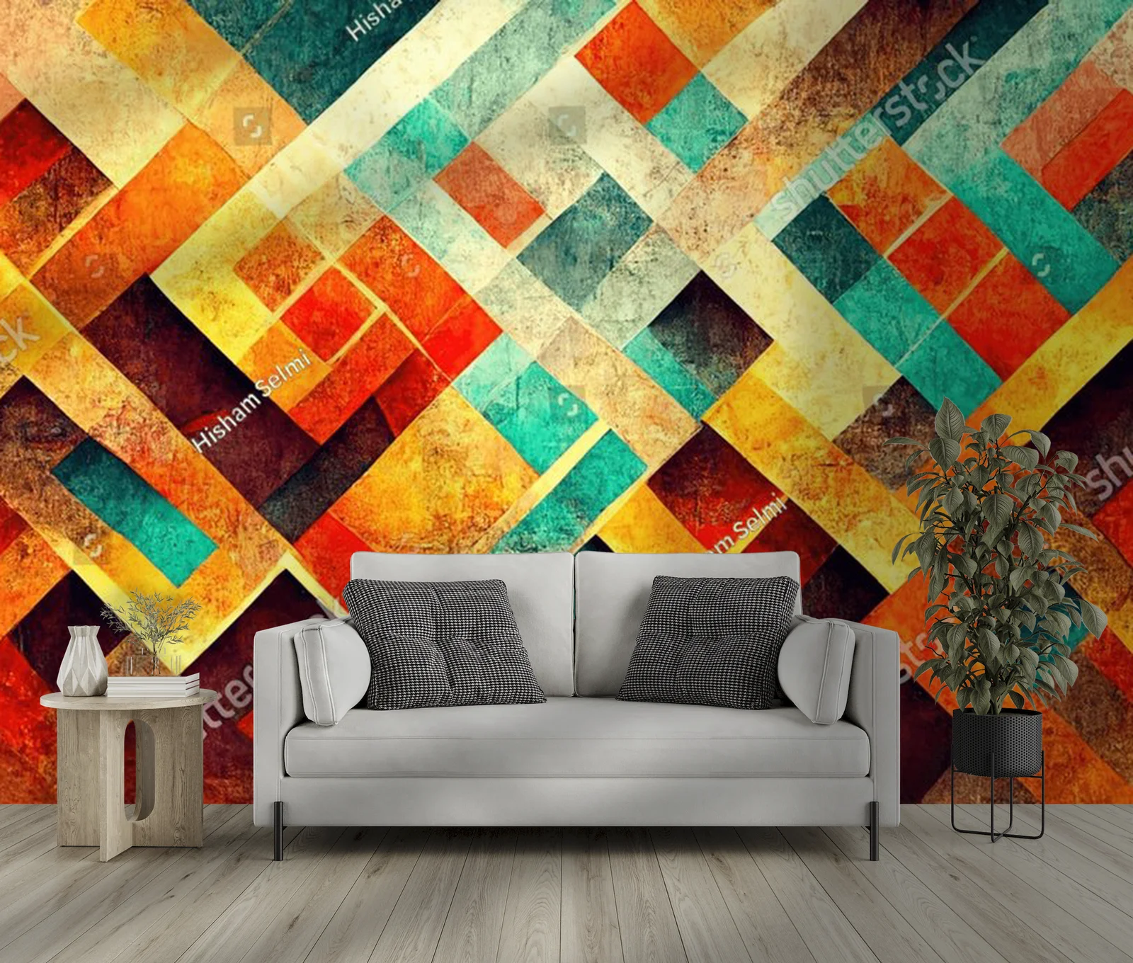 Abstrakcyjna harmonia pastelowych odcieni