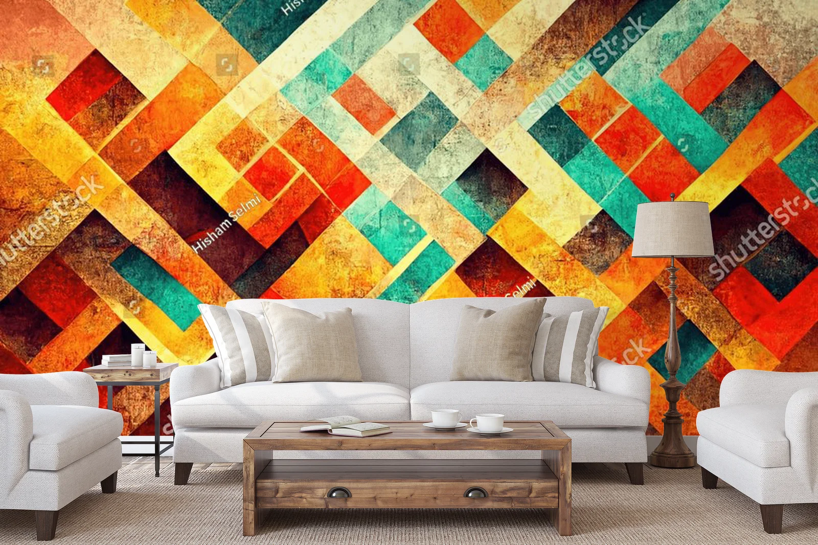 Abstrakcyjna harmonia pastelowych odcieni