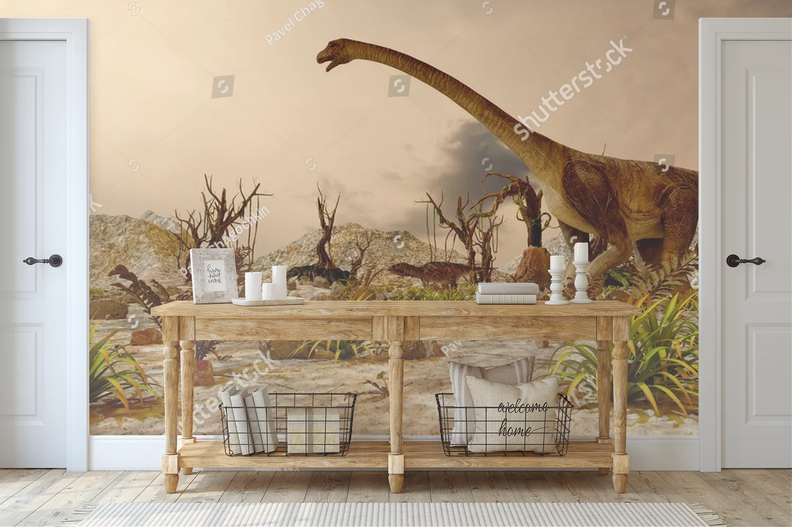 Prehistoryczna dżungla pełna dinozaurów