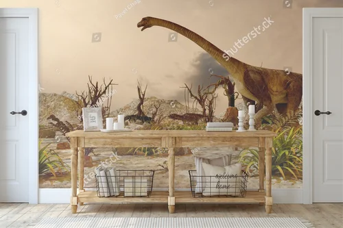 Prehistoryczna dżungla pełna dinozaurów
