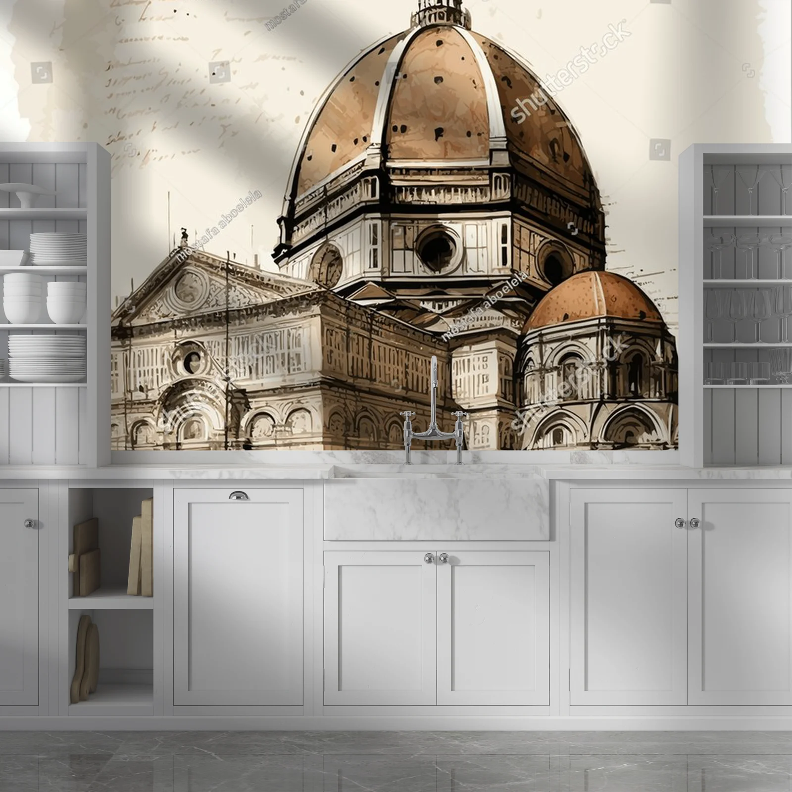 Florencja w pastelowych odcieniach aquarelli