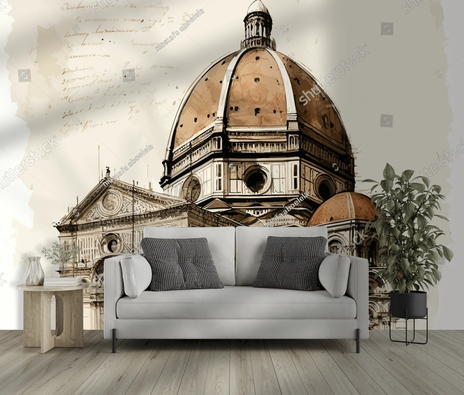 Florencja w pastelowych odcieniach aquarelli
