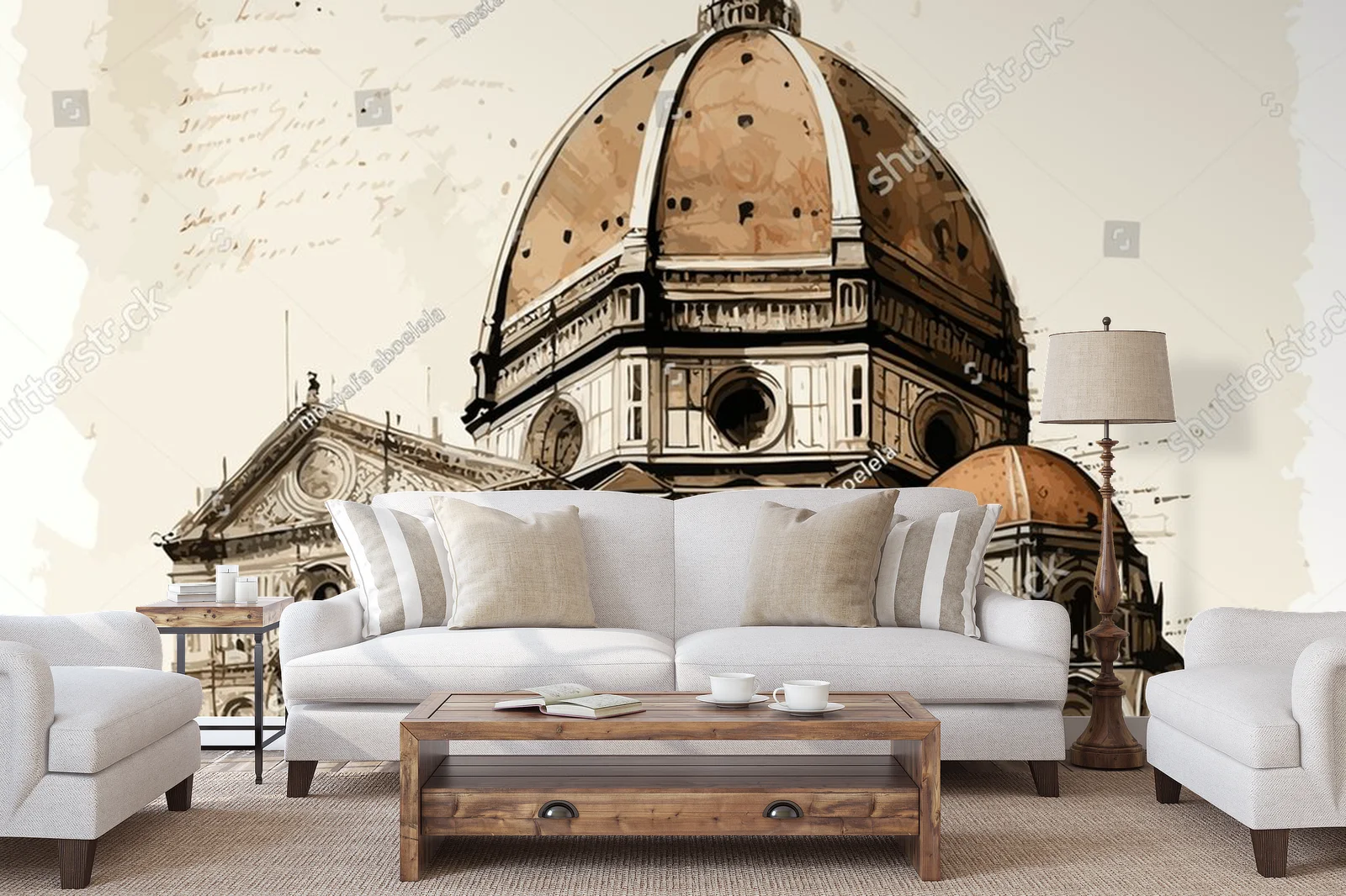 Florencja w pastelowych odcieniach aquarelli