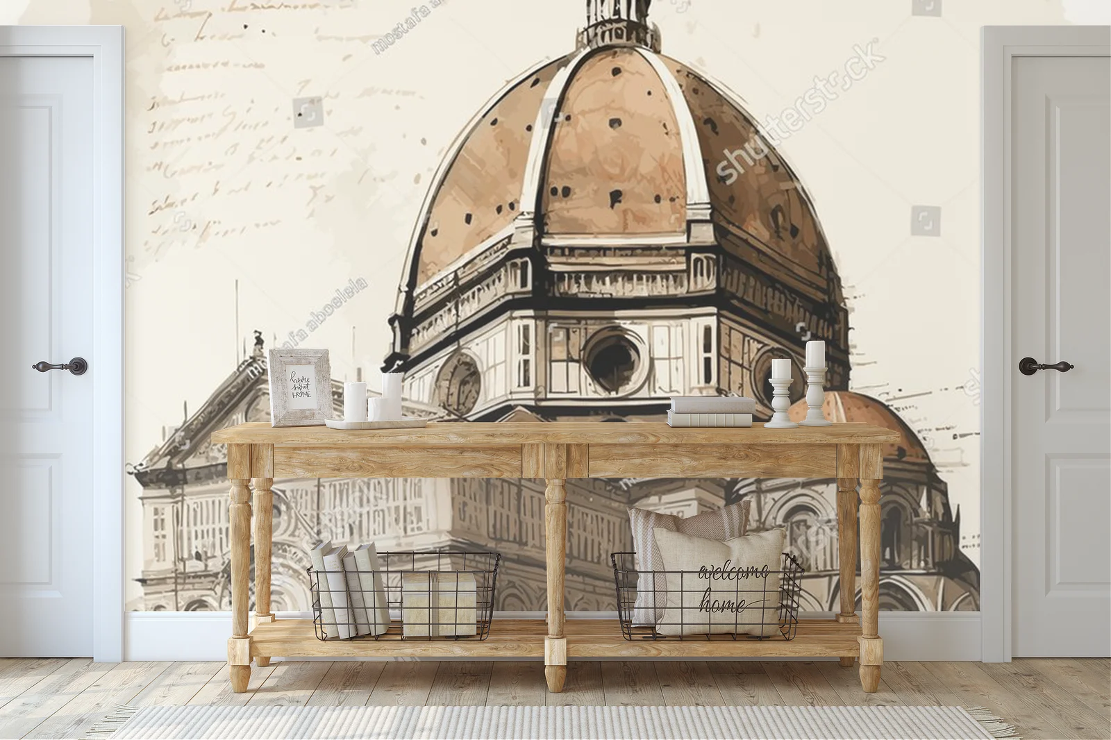 Florencja w pastelowych odcieniach aquarelli