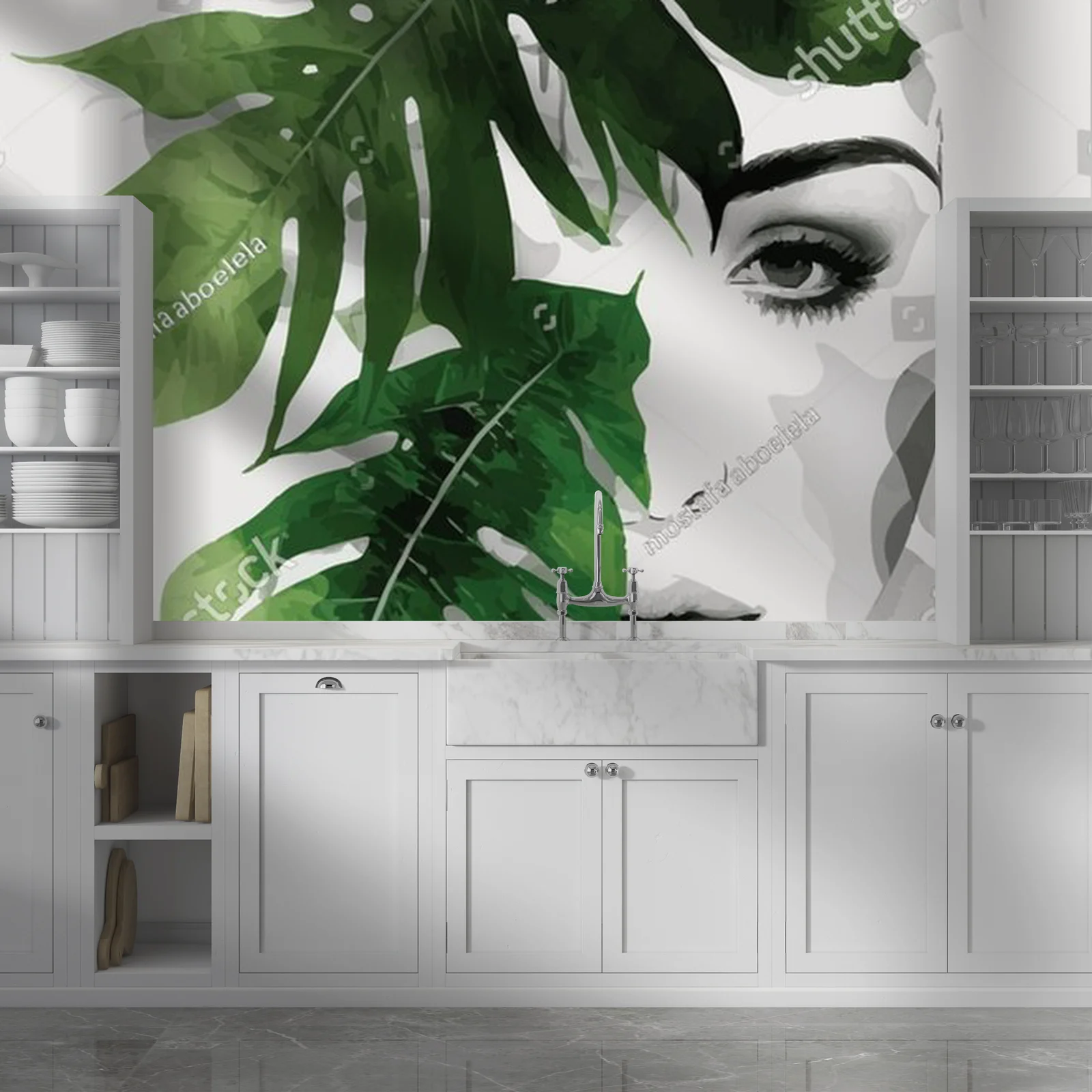 Botaniczna kompozycja w minimalistycznym stylu boho