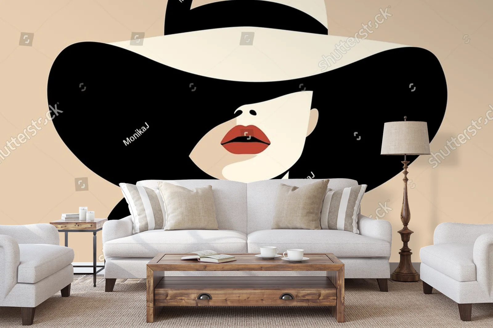 Elegancka sylwetka w minimalistycznym stylu