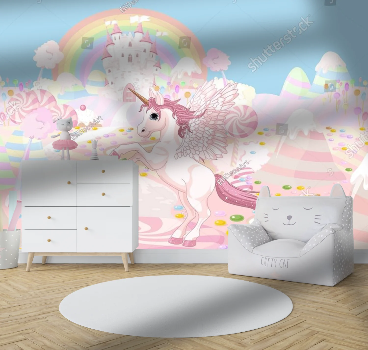 Magiczny świat jednorożców w pastelowych odcieniach