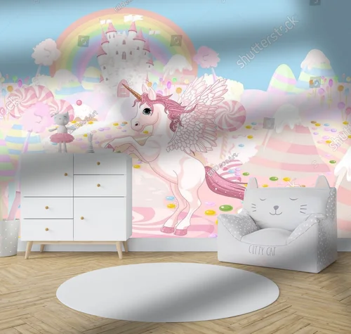 Magiczny świat jednorożców w pastelowych odcieniach