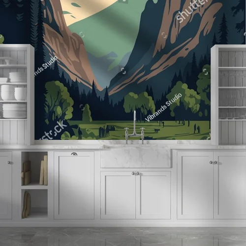 El Capitan w parku Yosemite – stylowa kompozycja