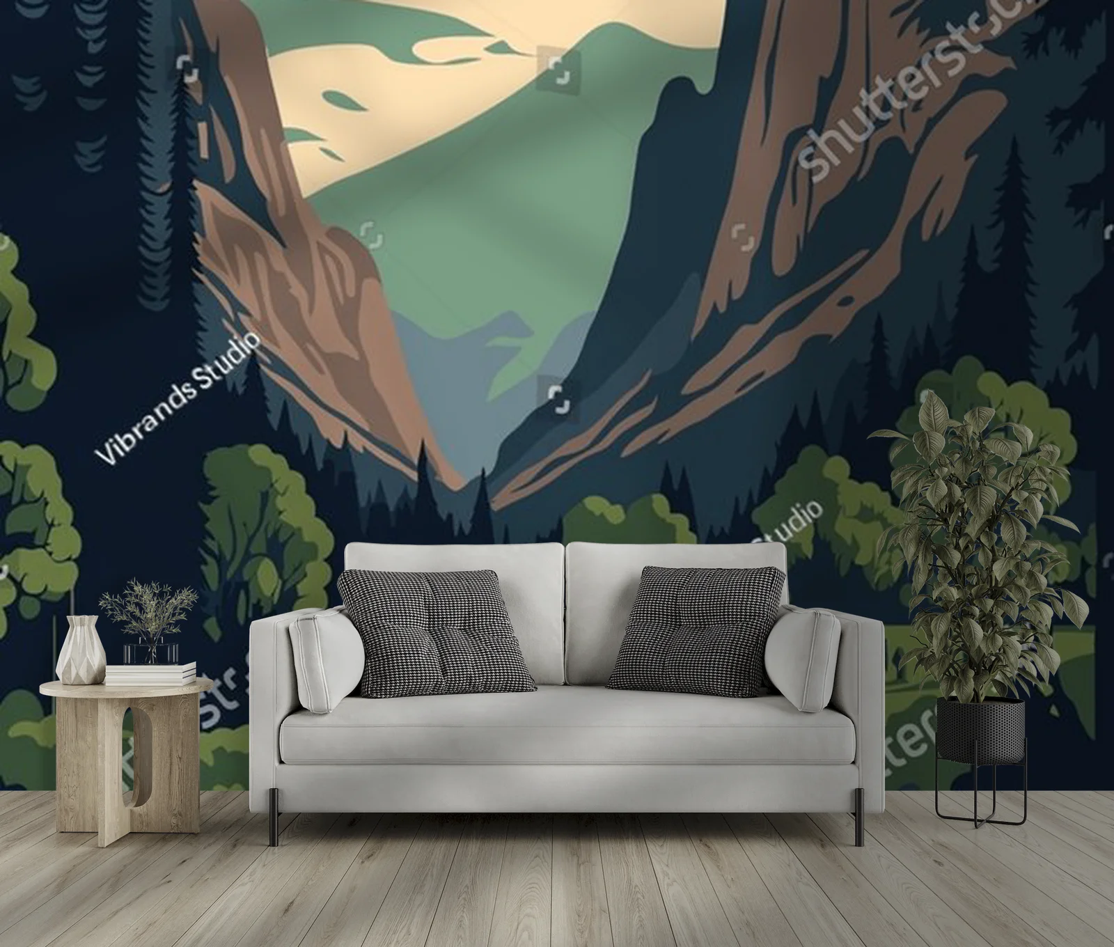 El Capitan w parku Yosemite – stylowa kompozycja