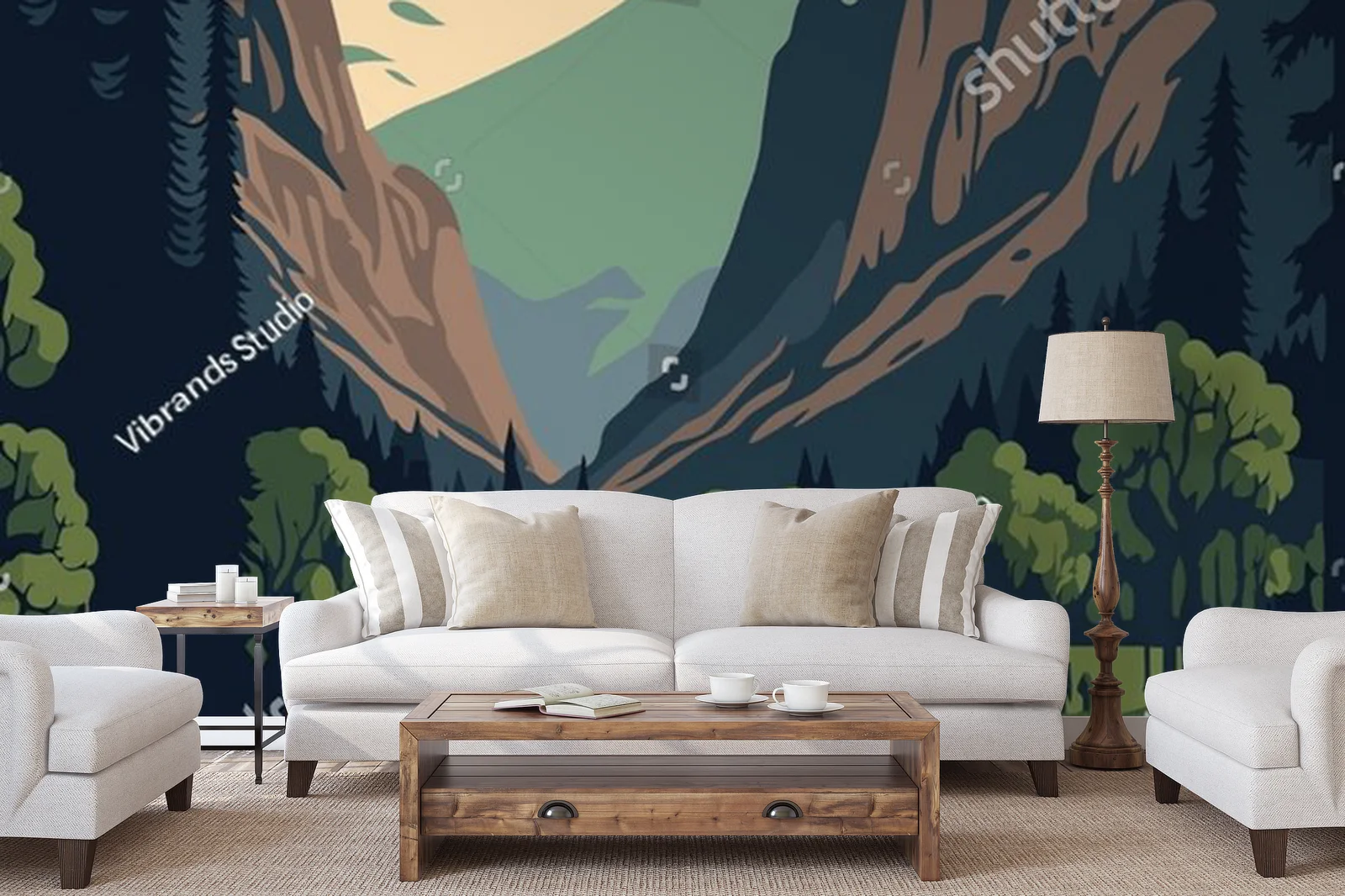 El Capitan w parku Yosemite – stylowa kompozycja