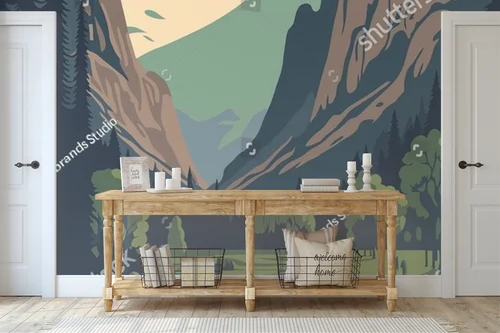 El Capitan w parku Yosemite – stylowa kompozycja