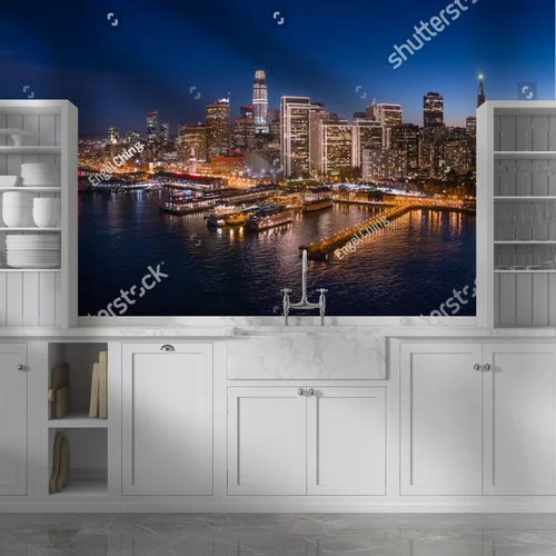 Aksamitne widoki San Francisco o zmierzchu
