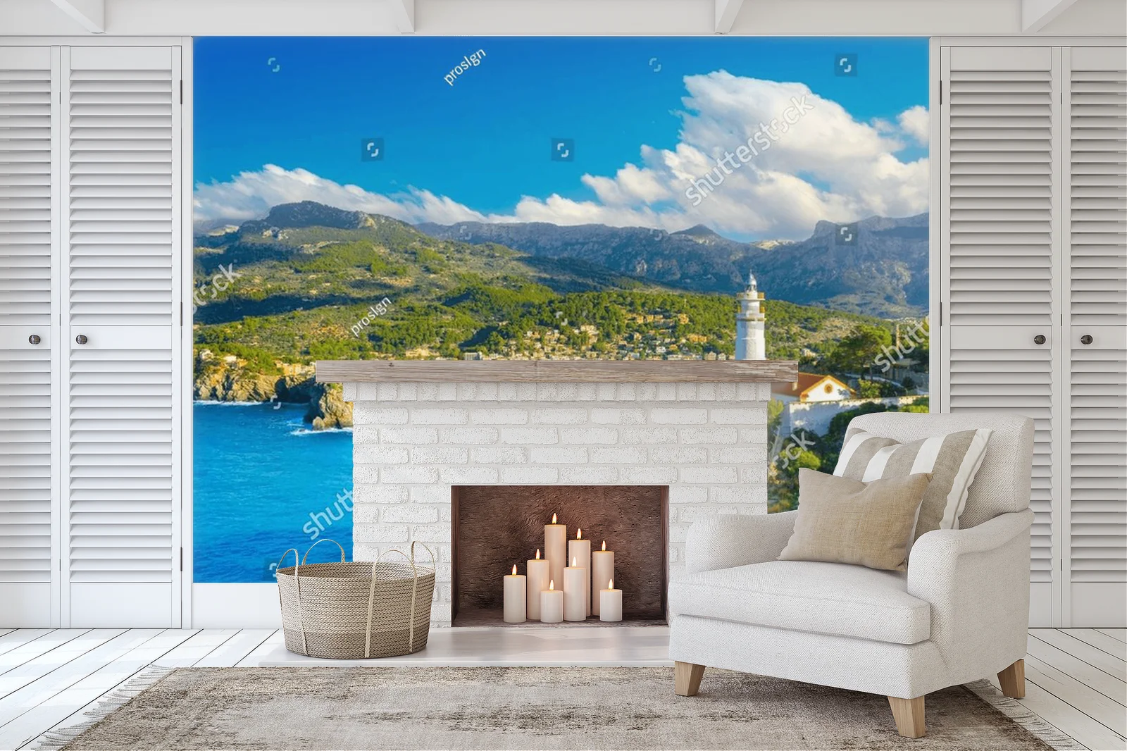 Panoramiczny widok na Port de Sóller w Majorce