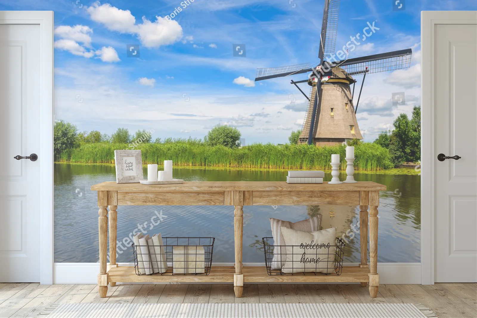 Urok tradycyjnego młyna w malowniczym Kinderdijk