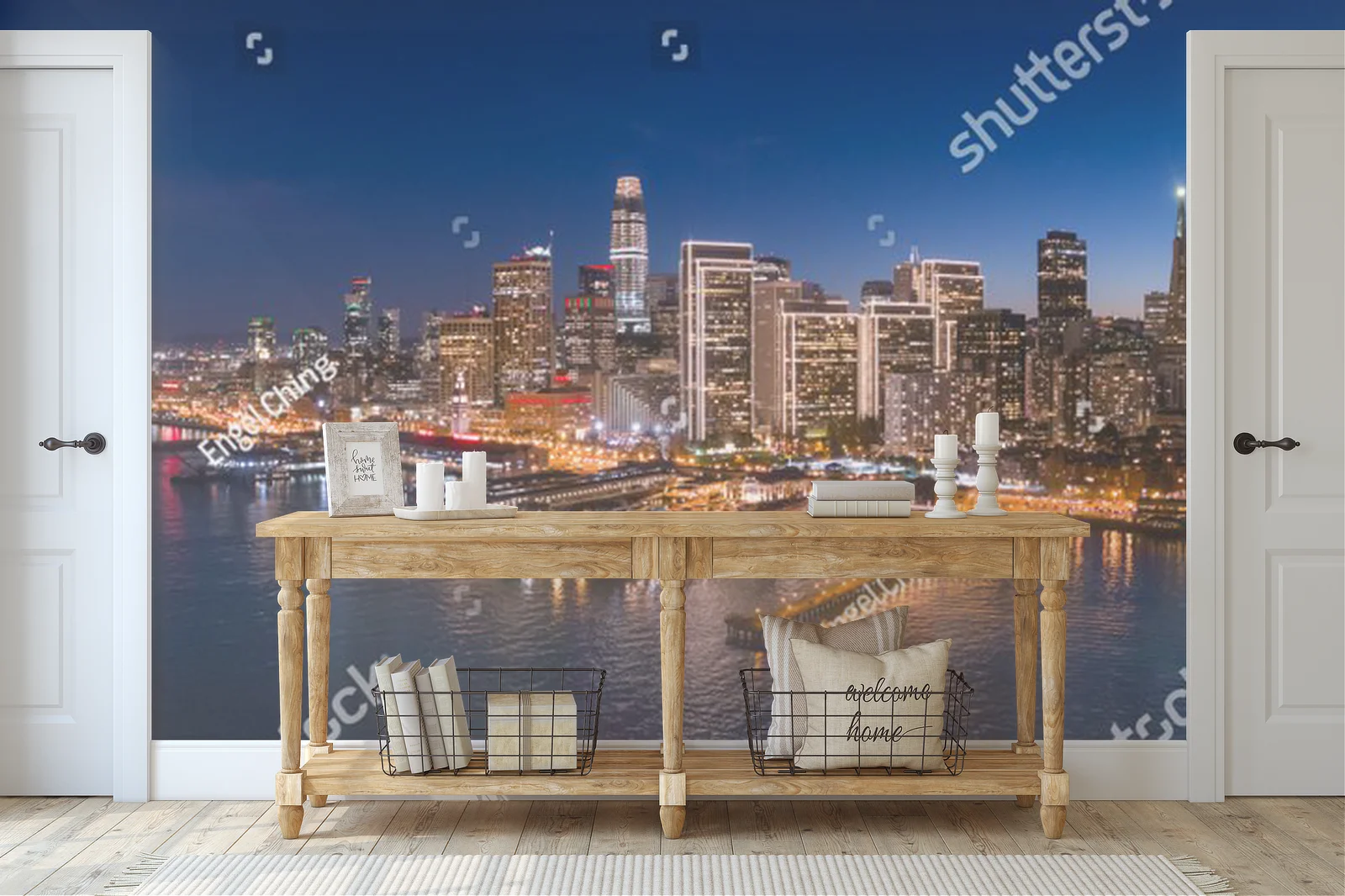 Aksamitne widoki San Francisco o zmierzchu