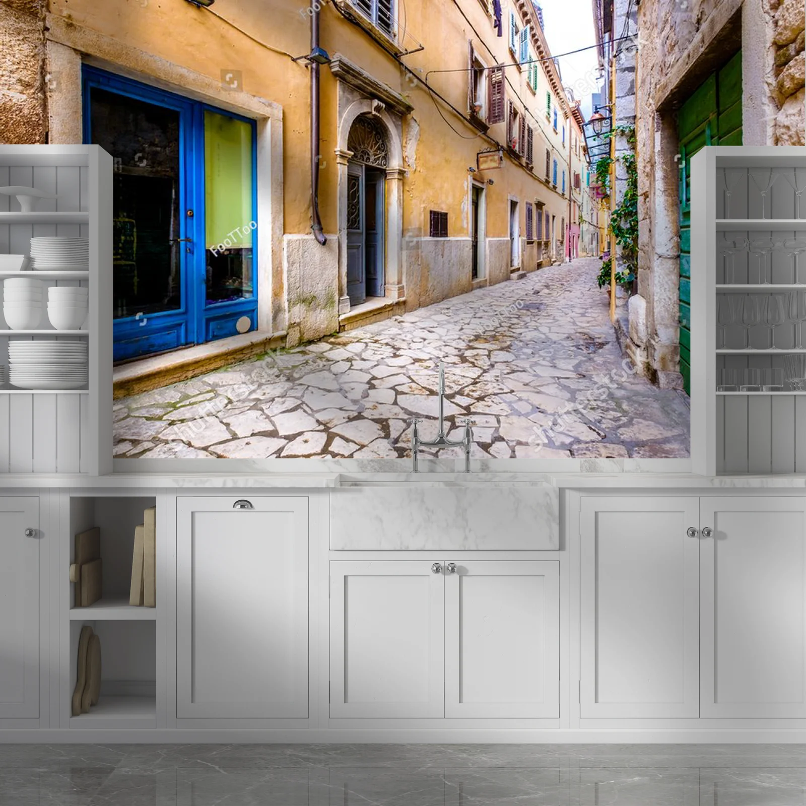 Czarująca architektura Rovinj w odcieniach letniego nieba