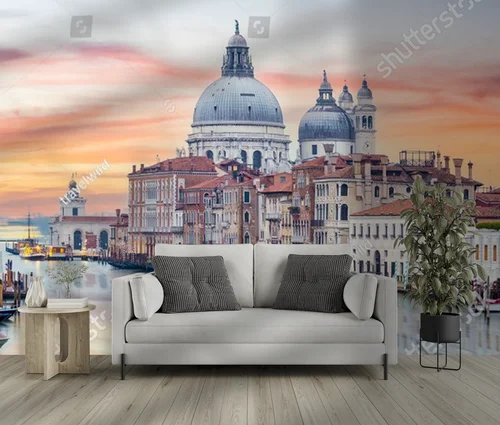 Romantyczna panorama Wenecji o poranku