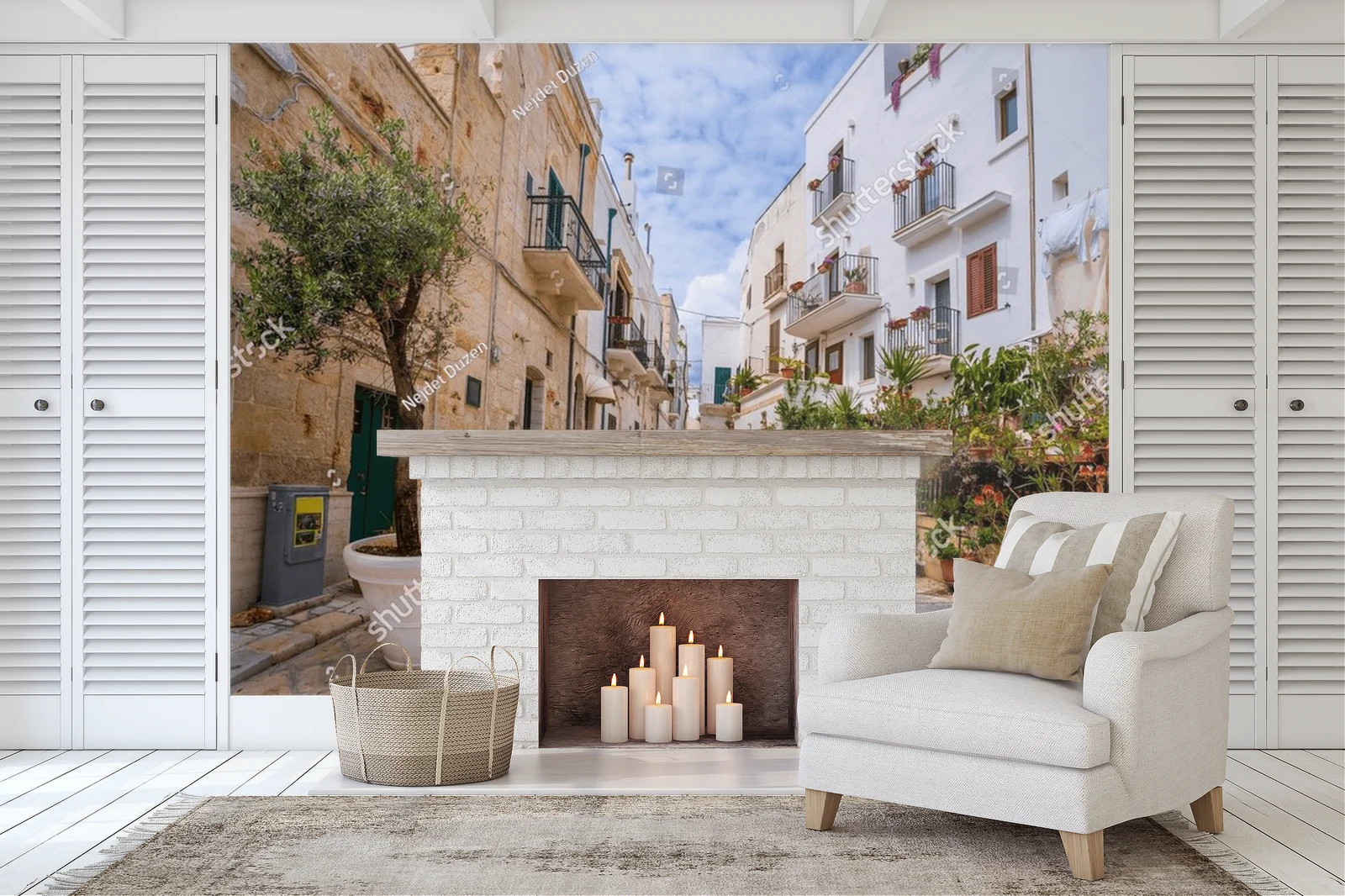 Malowniczy widok ulic Polignano a Mare