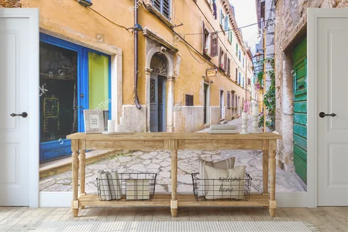 Czarująca architektura Rovinj w odcieniach letniego nieba