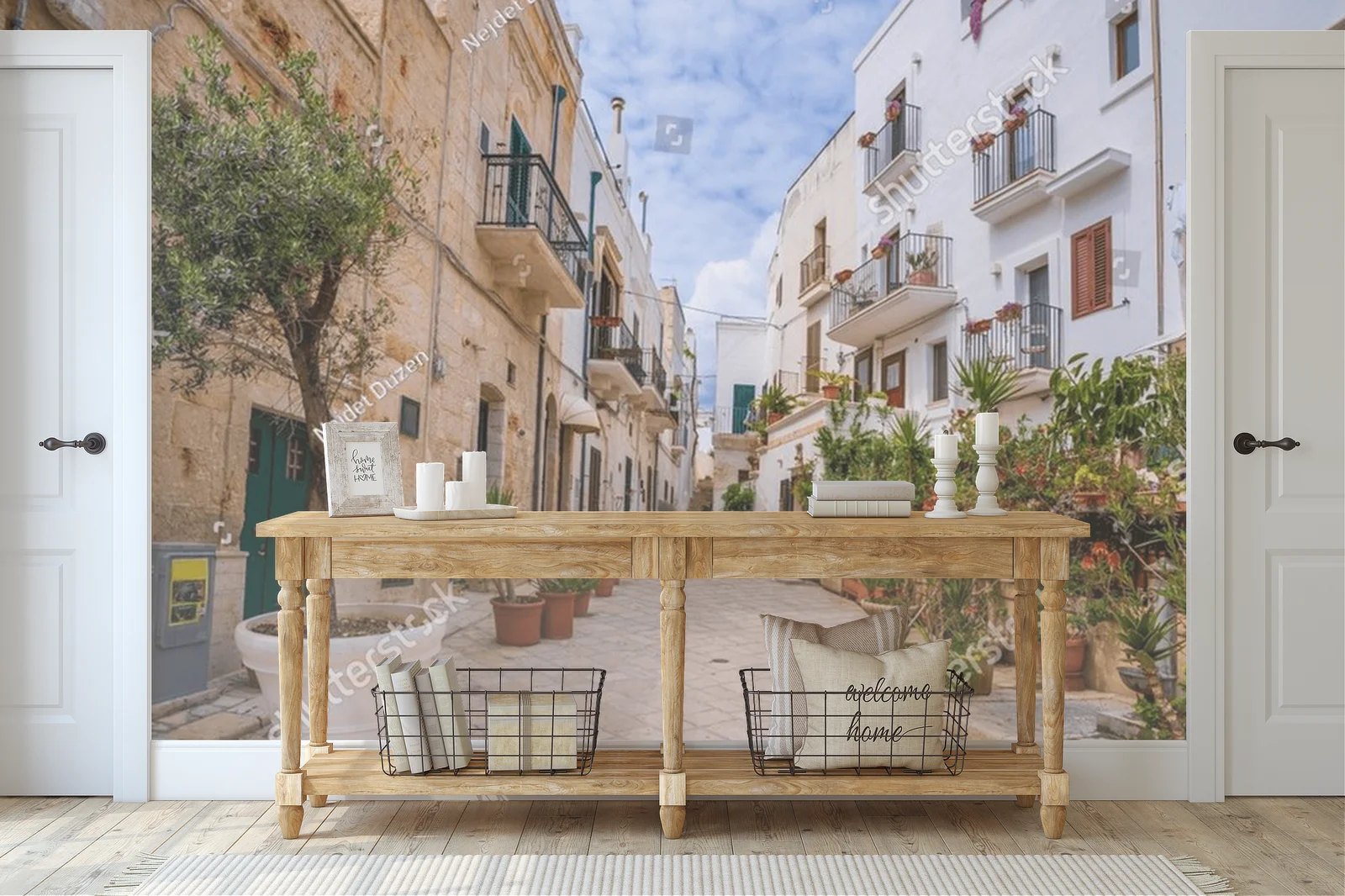 Malowniczy widok ulic Polignano a Mare