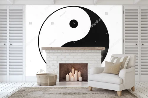 Harmonia yin-yang w delikatnych odcieniach