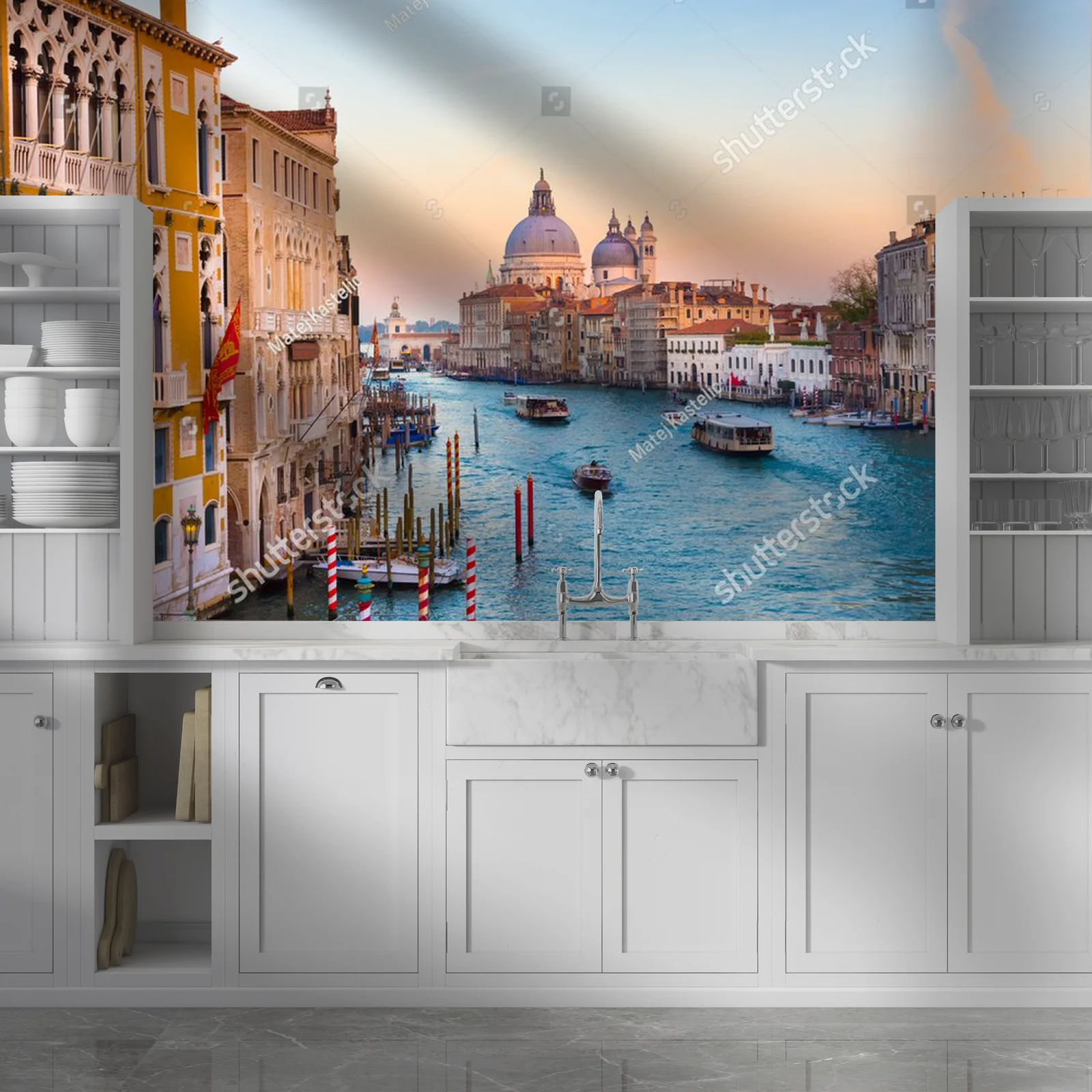Zachwyt nad Grand Canal w romantycznym Wenecji
