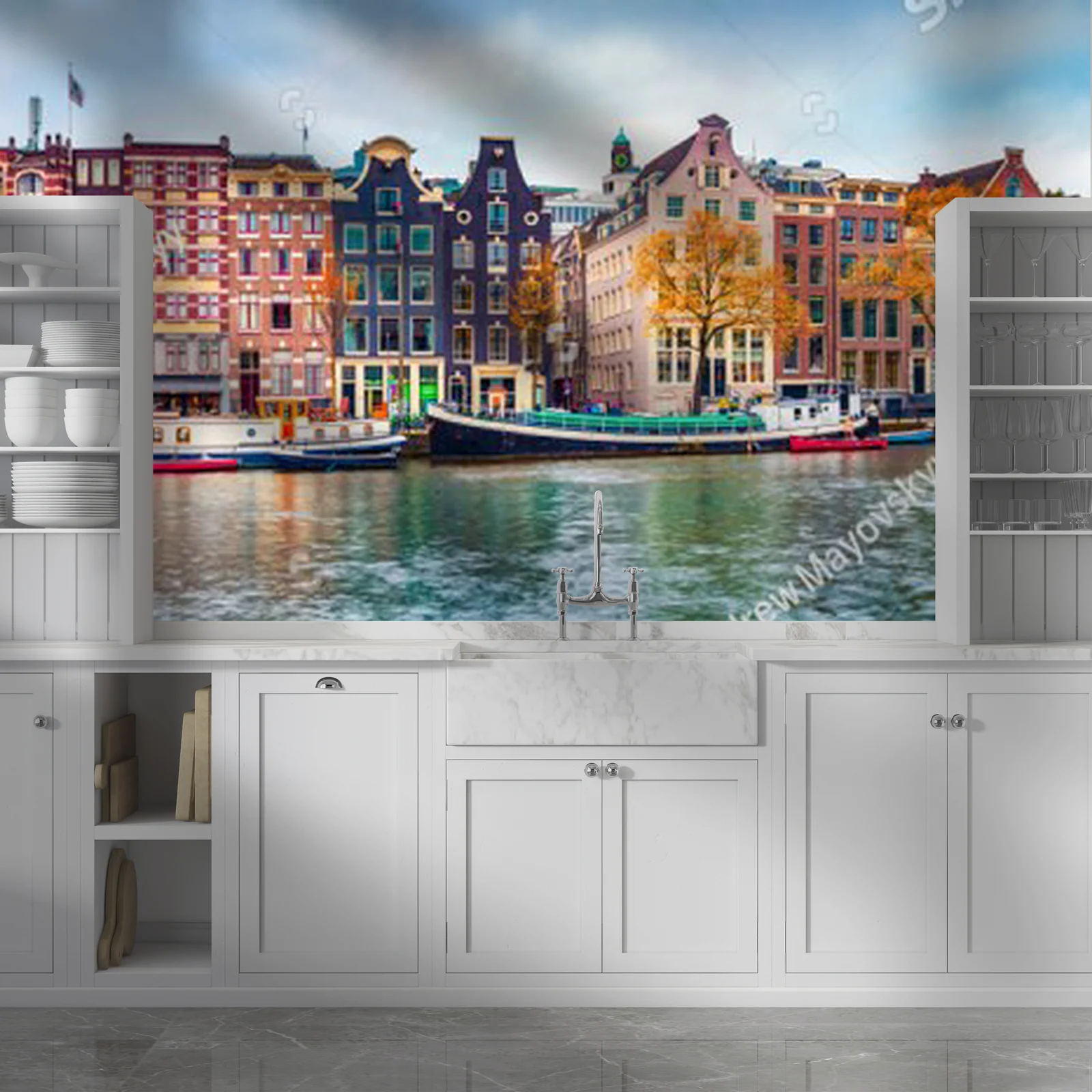 Malownicze widoki Amsterdamu w jesiennych kolorach