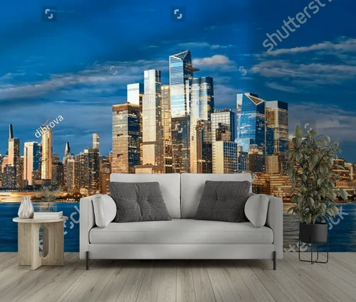 Panorama Manhattanu: Zachód słońca w Nowym Jorku