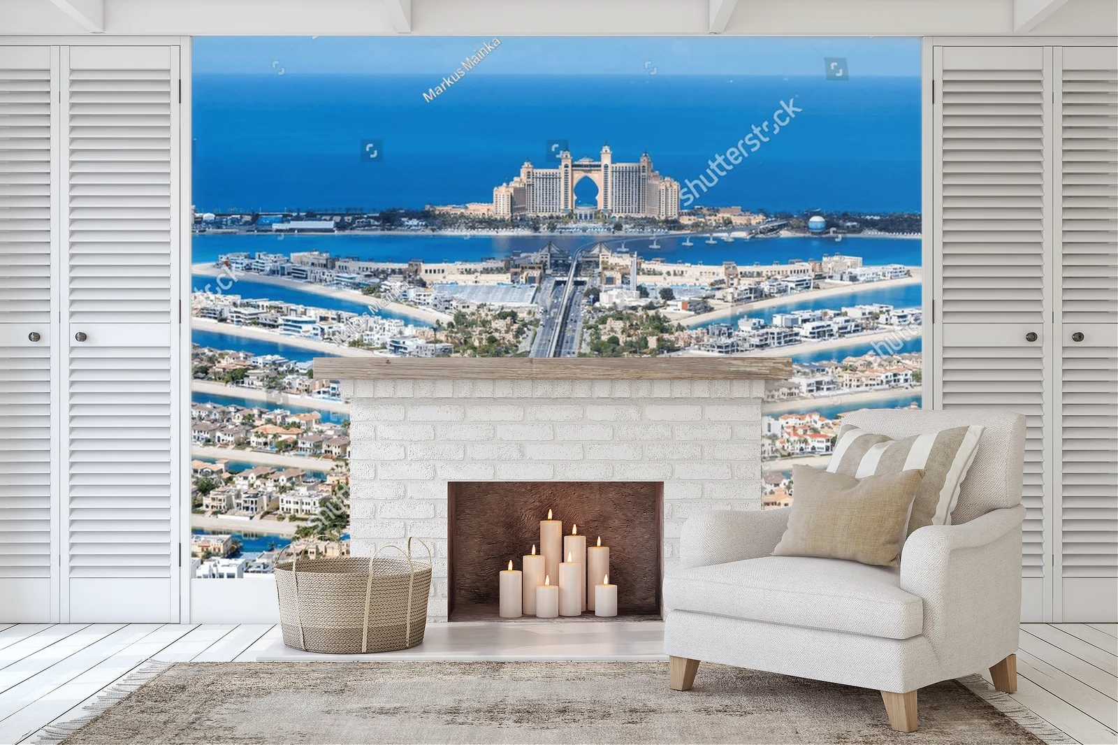 Luksusowa perspektywa Palm Jumeirah w Dubaju