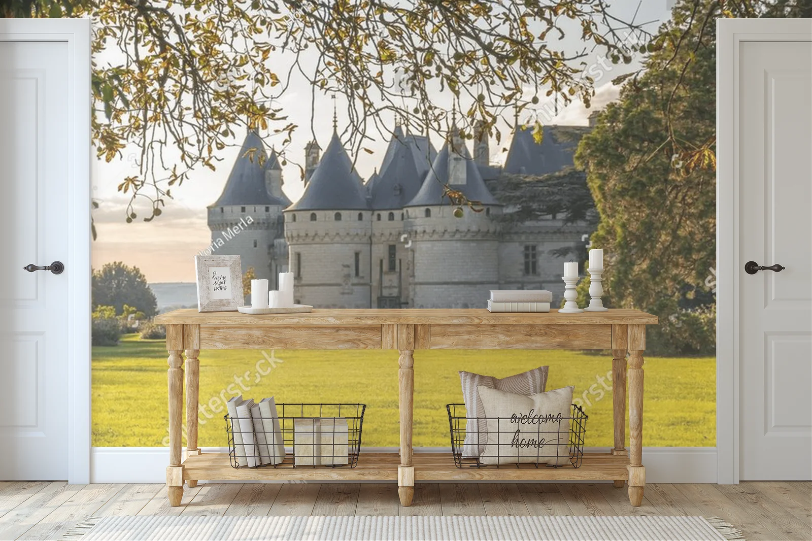 Zamek Chaumont-sur-Loire w złotym blasku