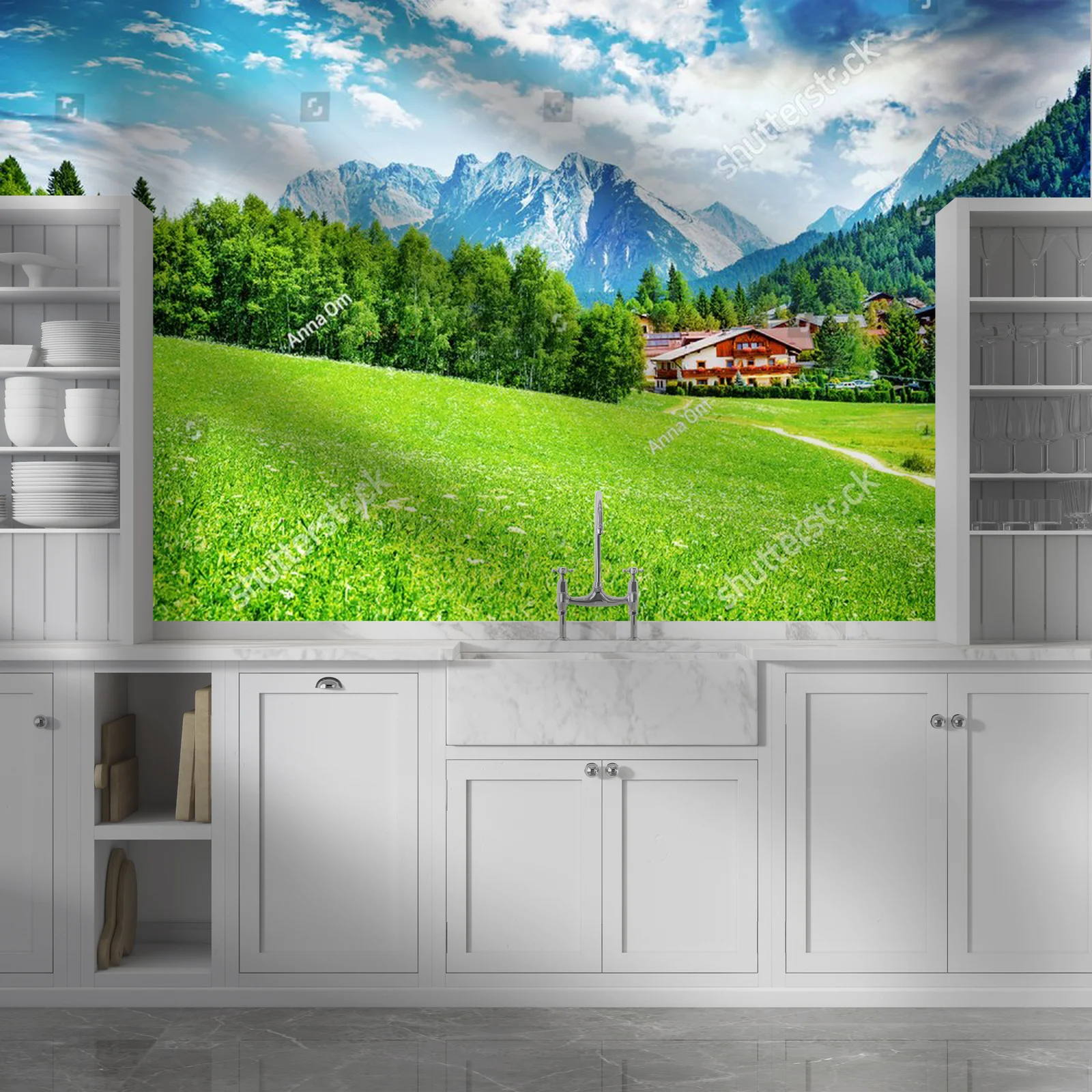 Urokliwy widok na alpejską wioskę Seefeld