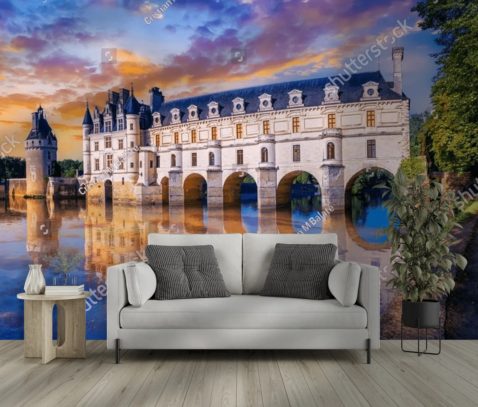 Złote refleksy na rzece Cher: zamek Chenonceau