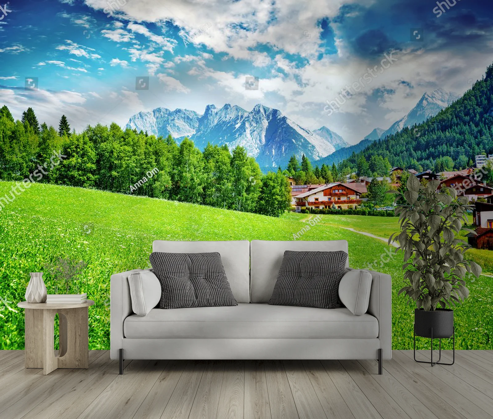 Urokliwy widok na alpejską wioskę Seefeld