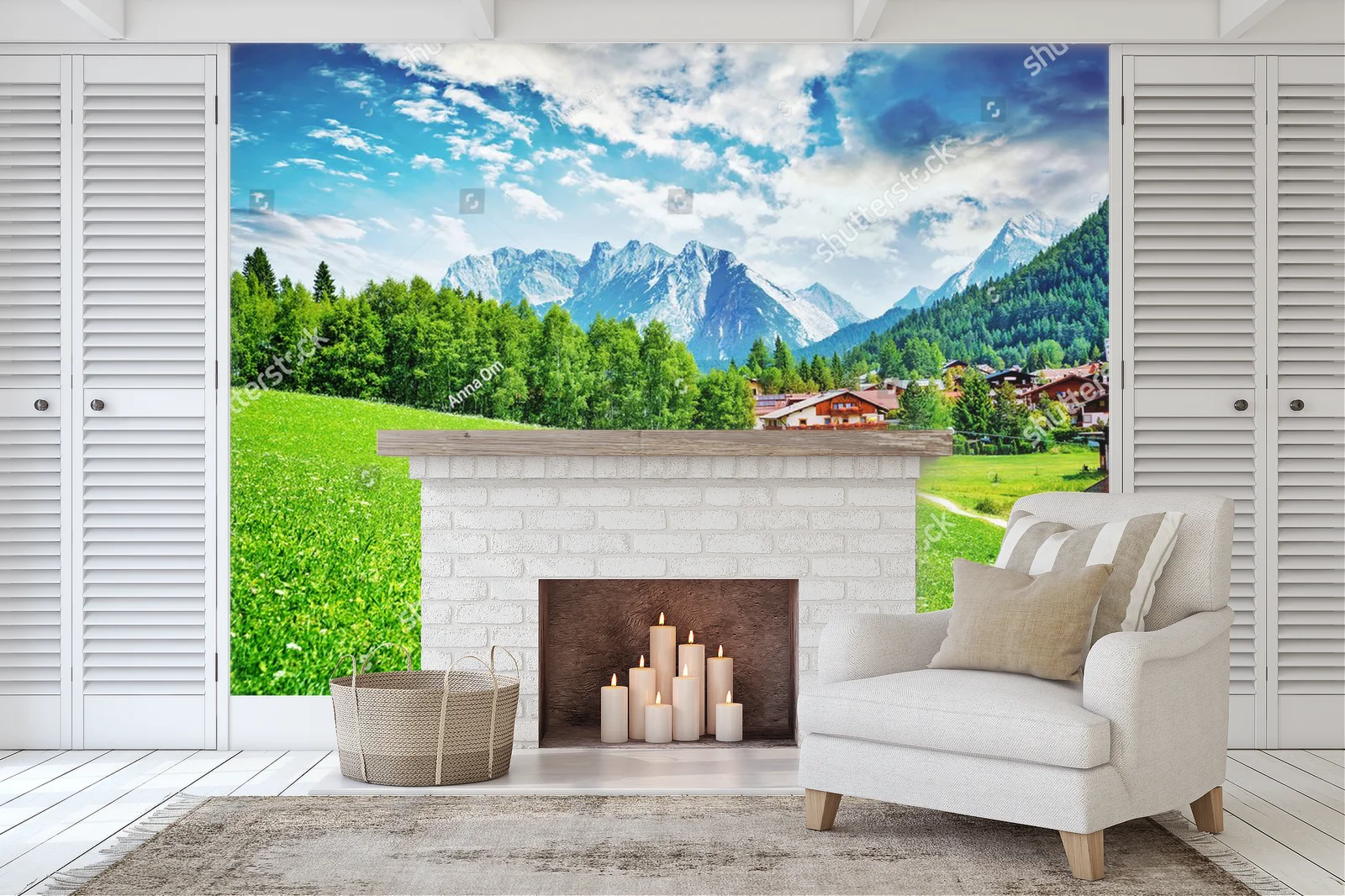 Urokliwy widok na alpejską wioskę Seefeld