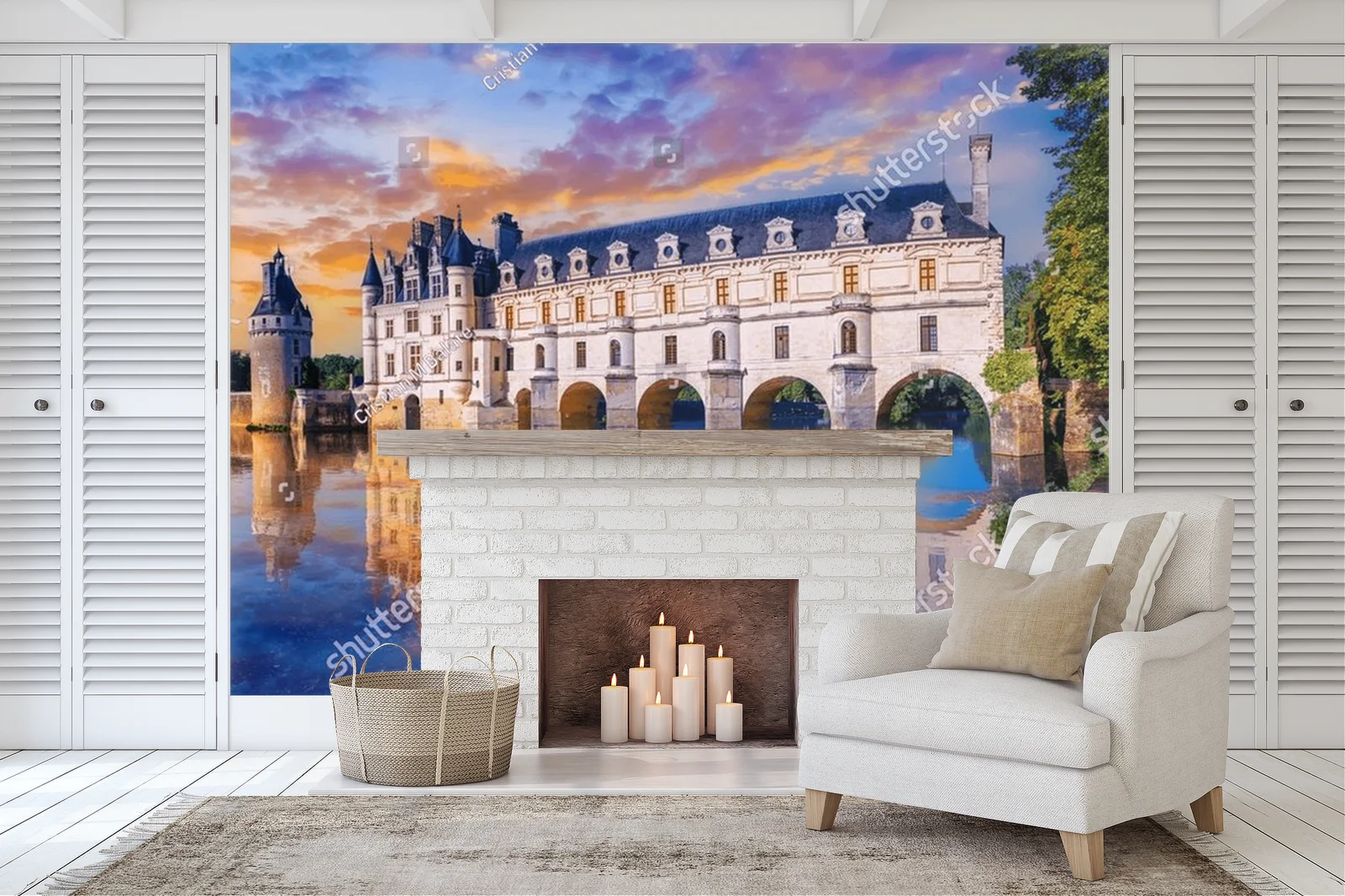 Złote refleksy na rzece Cher: zamek Chenonceau