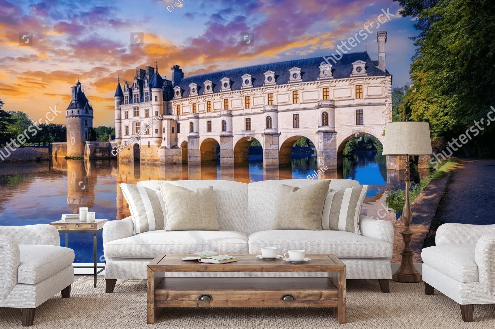 Złote refleksy na rzece Cher: zamek Chenonceau