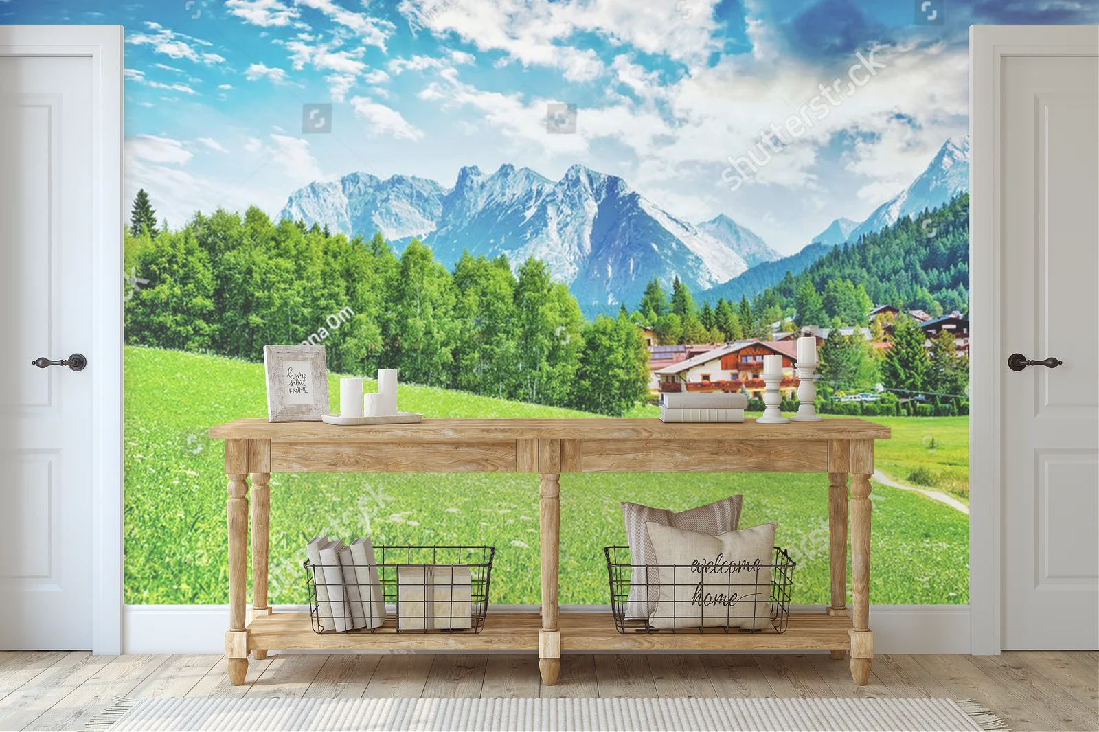 Urokliwy widok na alpejską wioskę Seefeld