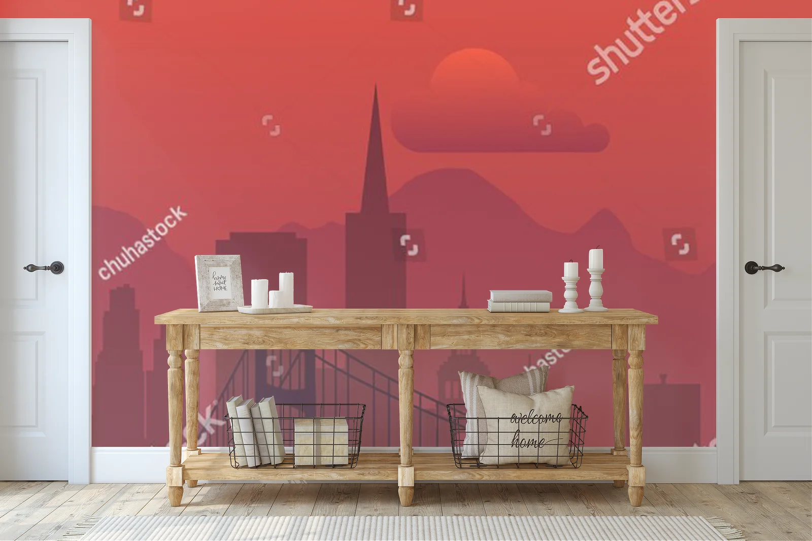 Magiczne ujęcie zachodu słońca nad San Francisco