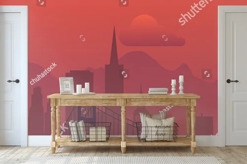 Magiczne ujęcie zachodu słońca nad San Francisco