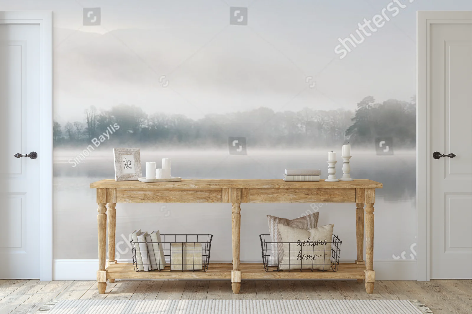 Misty dawn at Derwentwater - enchanting tranquility