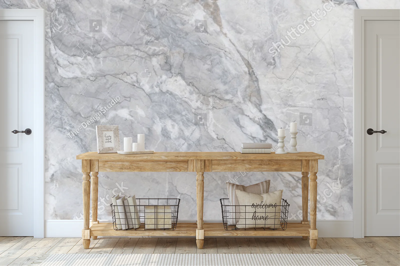 Elegancka kompozycja z naturalnym marmurem