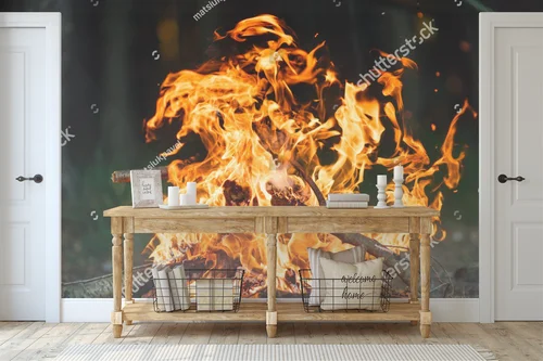Ogniska w leśnym uniesieniu pełne emocji