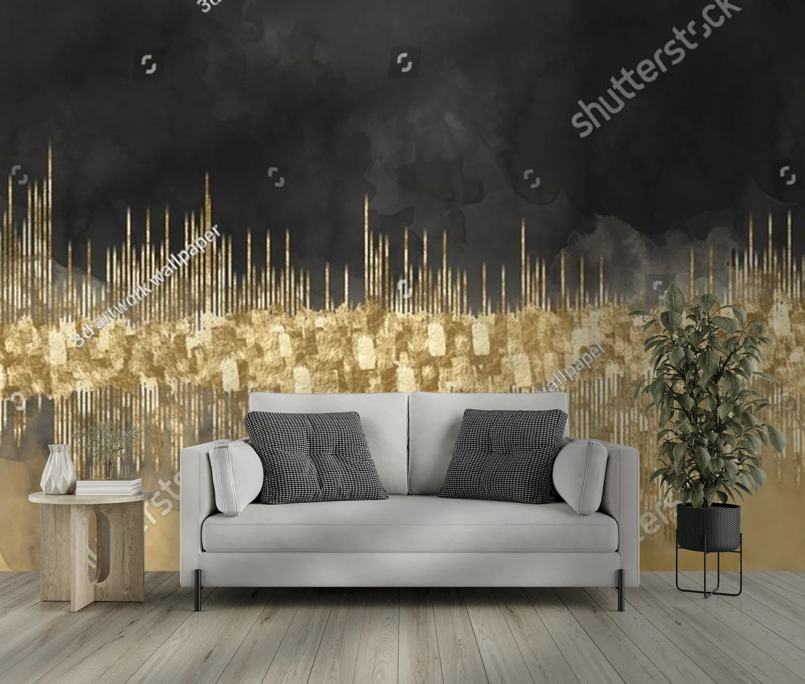 Abstrakcyjna elegancja w przytulnych odcieniach