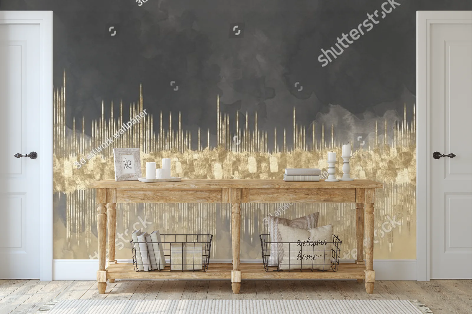 Abstrakcyjna elegancja w przytulnych odcieniach
