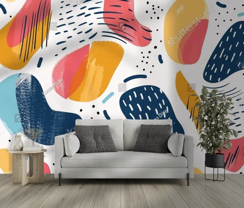 Nowoczesne geometryczne inspiracje w pastelowych tonach