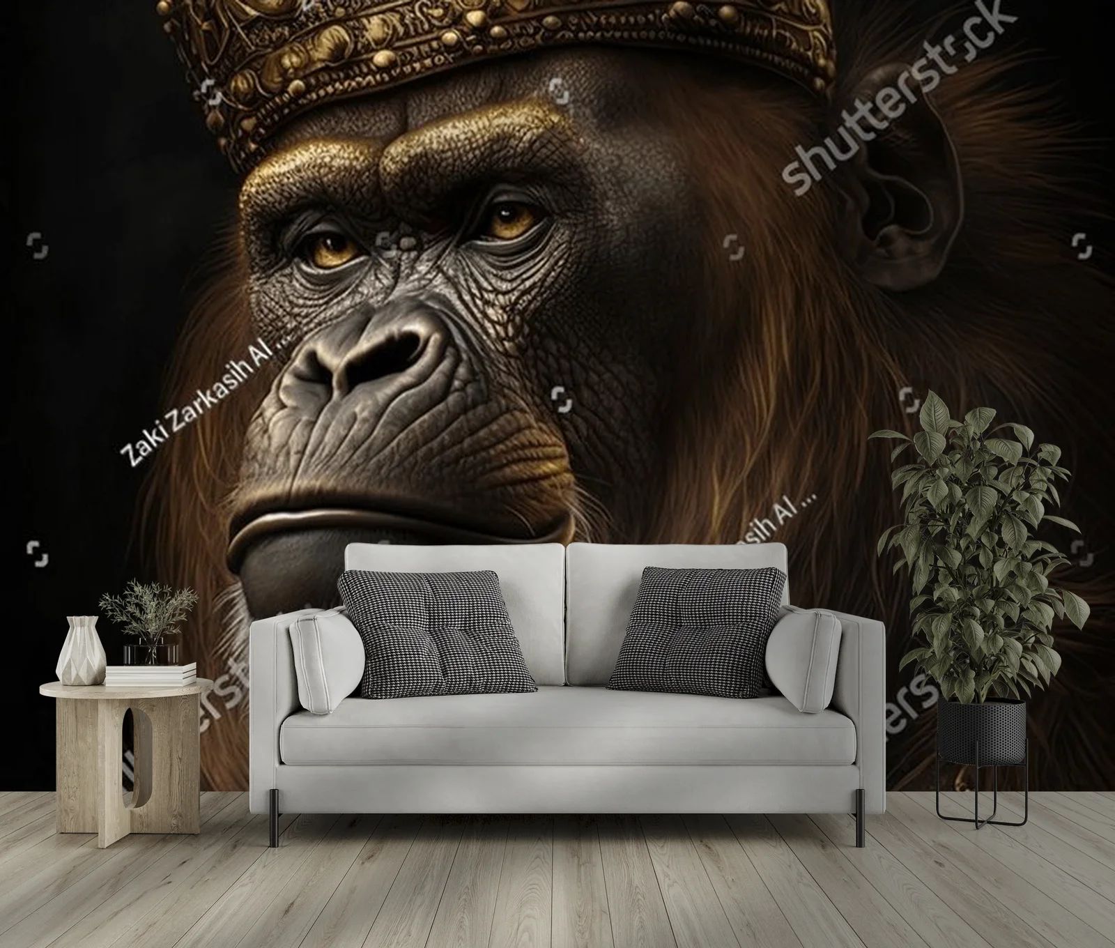 Orangutan Król w wyjątkowych odcieniach czerni i złota