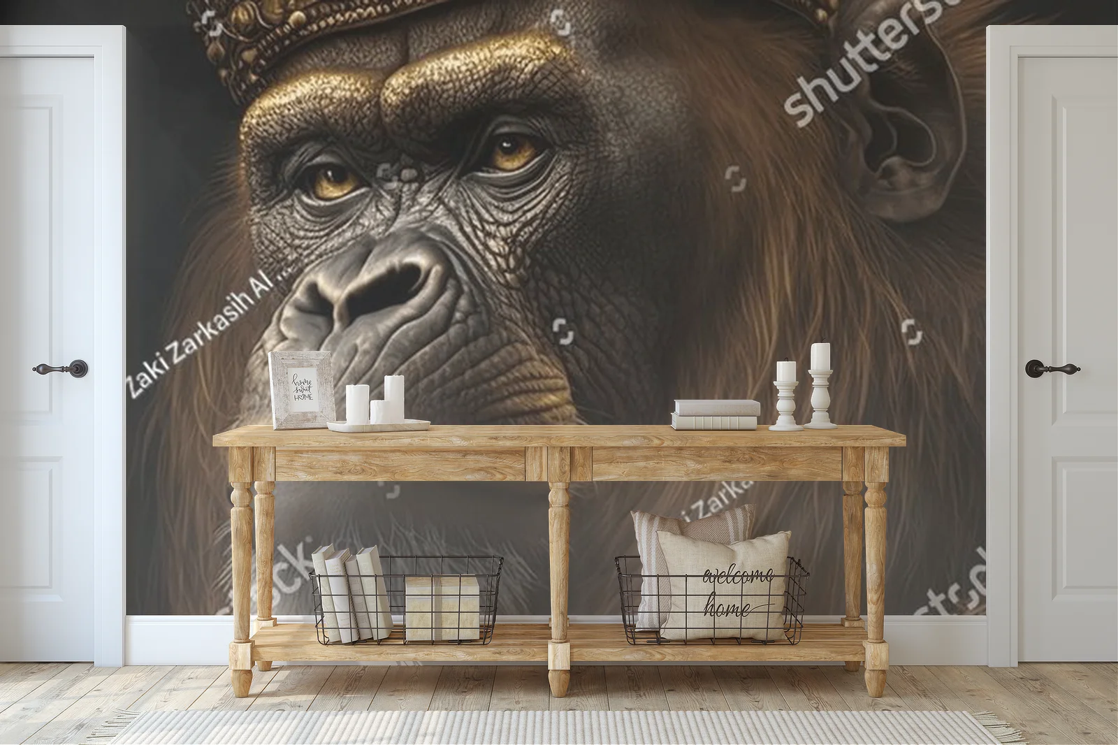 Orangutan Król w wyjątkowych odcieniach czerni i złota