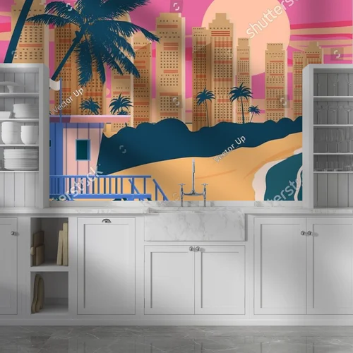 Retro raj w pastelowych odcieniach Miami